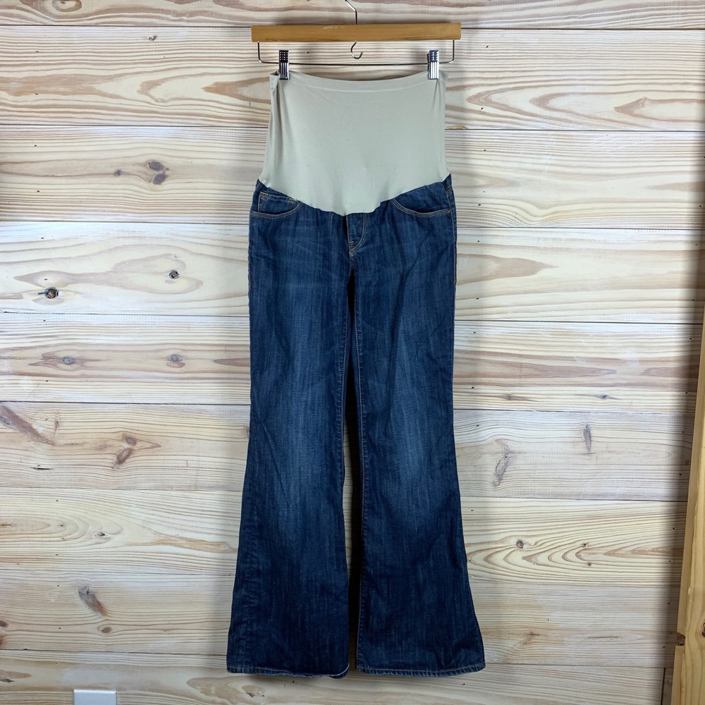 Mavi Jeans Women M Blue Maternity Secret Fit Belly A Pea in the Pod Bootcut